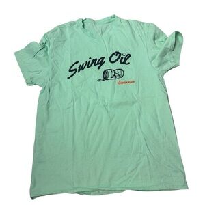Swing Oil t-shirt Swannies graphic tee Mint Green